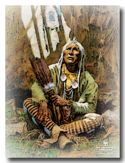 Holy Man of the Blackfoot", by Howard Terpning