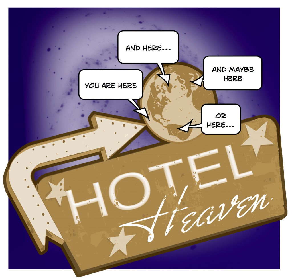 star background with hotel sign_you are here
